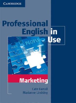 Professional English in Use Marketing Book with Answers Professional English in Use Marketing Book with Answers