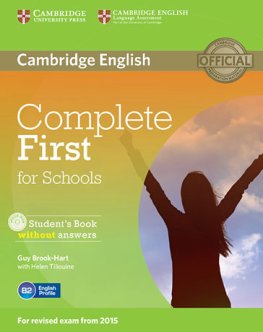 Complete First for Schools Student's Book without answers + CD-ROM Complete First for Schools Student's Book without answers + CD-ROM